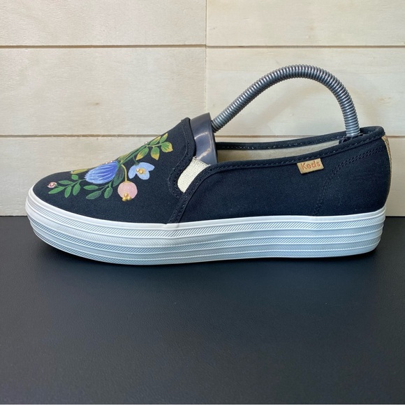 Keds Rifle Paper Co Botanical Triple Decker Women's Size 8.5 Platform Shoes - Picture 4 of 11
